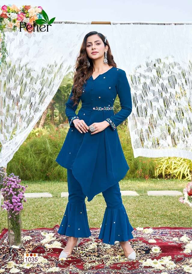 desi girl by peher fancy look designer kurtis lates catalogue surat 