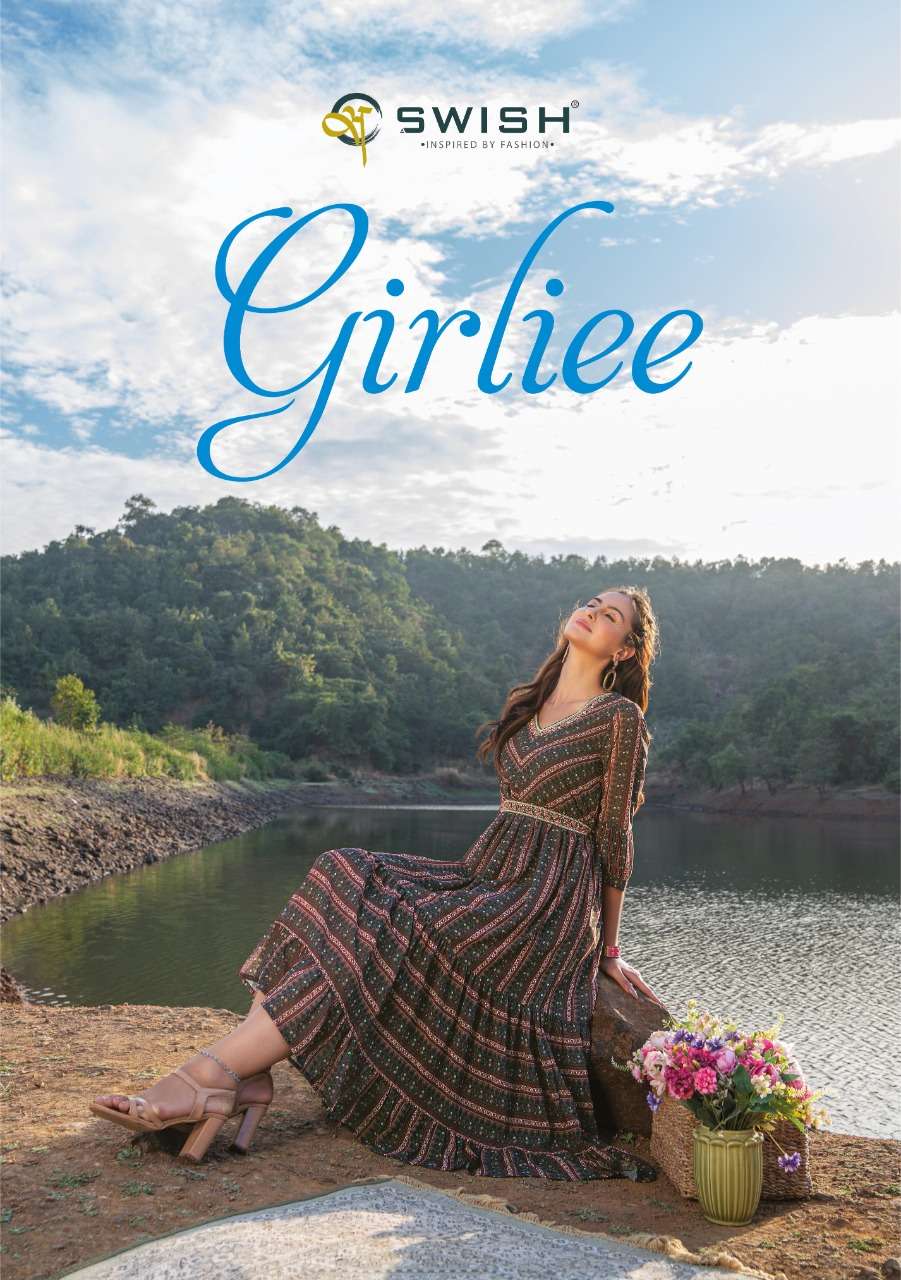 girliee by swish fancy designer party wear gown catalogue manufacturer surat 