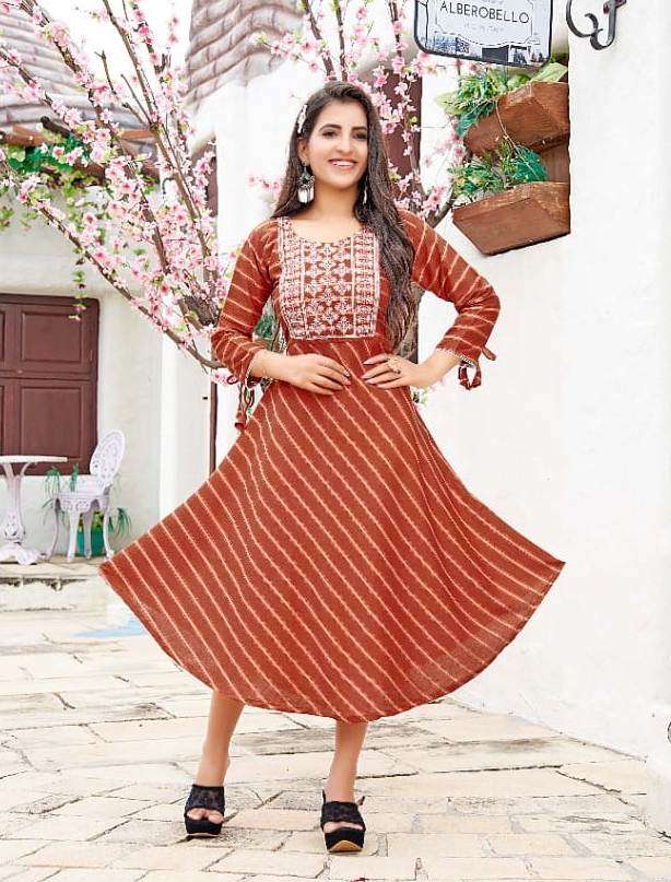 Cotton Silk Lehariya Kurtis Online Shopping for Women at Low Prices