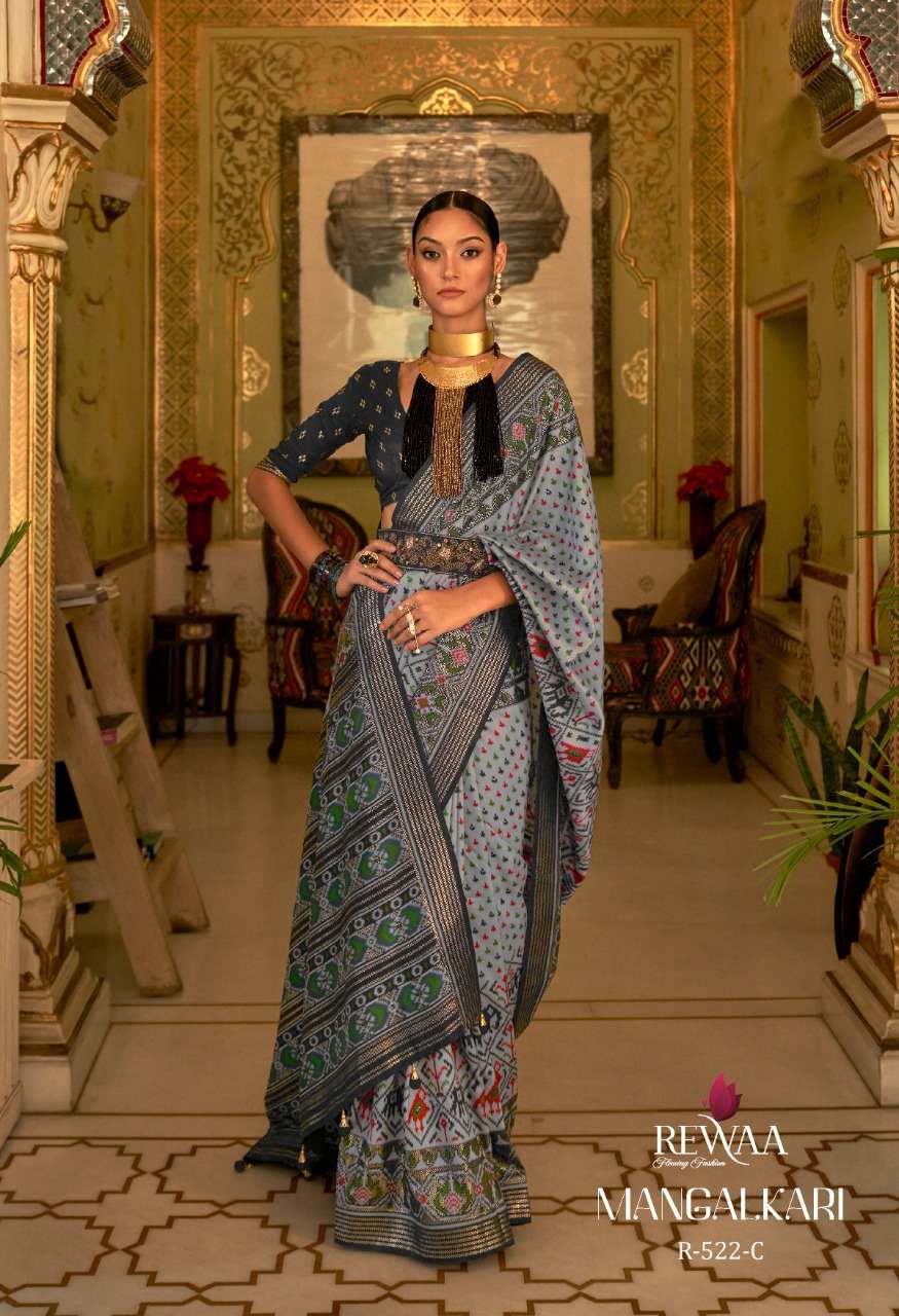mangalkari by rewaa exclusive designer saree catalogue manufacturer surat  