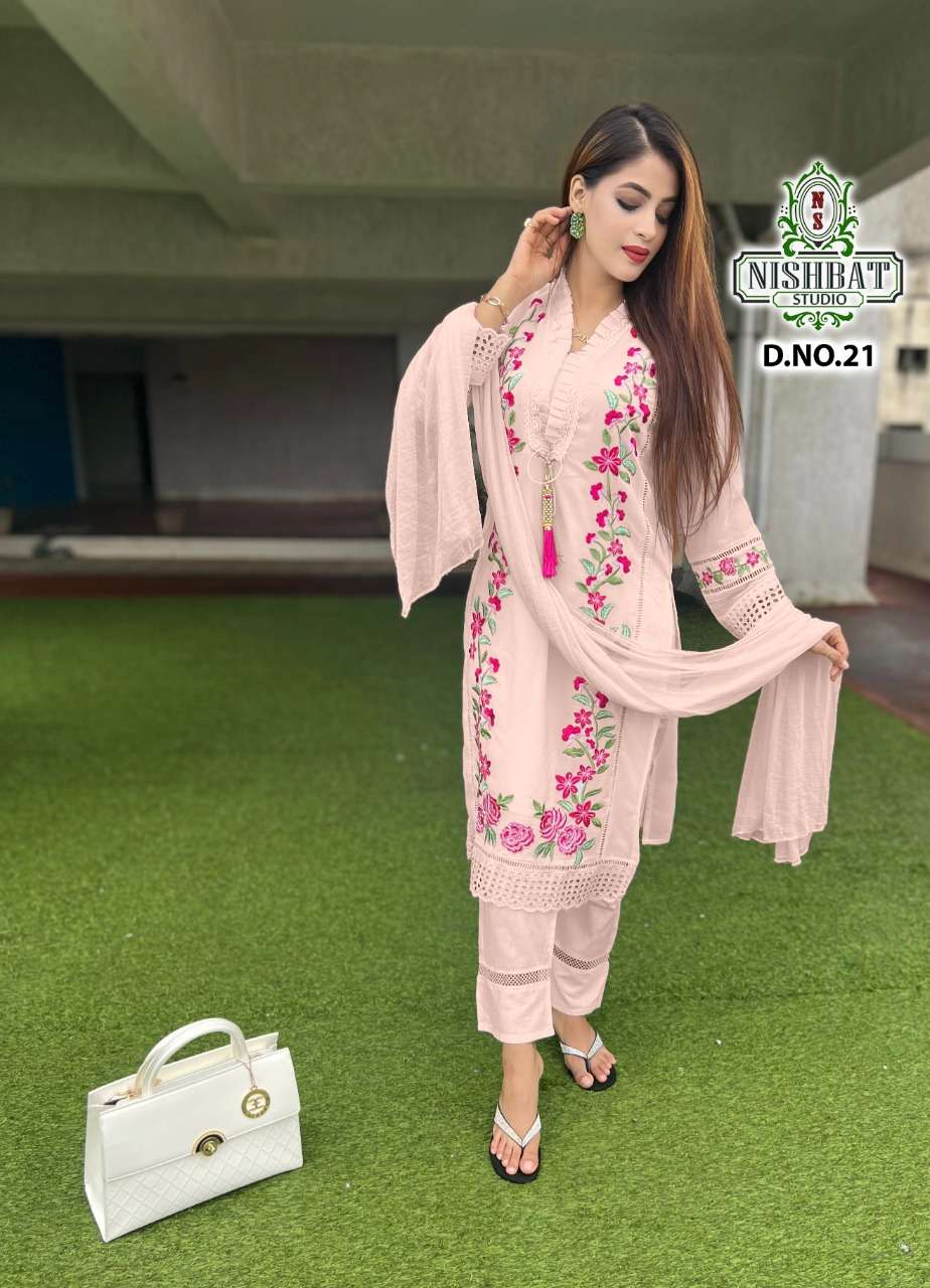 nishbat studio 21 series georgette designer pakistani salwar kameez surat