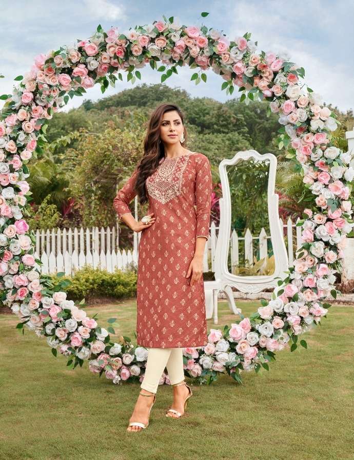 saawariya by artio fancy designer kurtis catalogue manufacturer surat