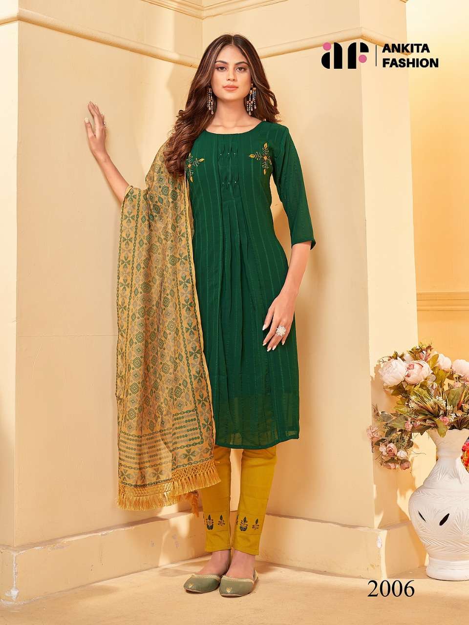 sargun by ankita fashion simple designer kurti catalogue pratham exports 