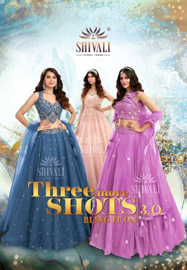 three more shots by shivali exclusive designer readymade party wear gown wholesaler surat