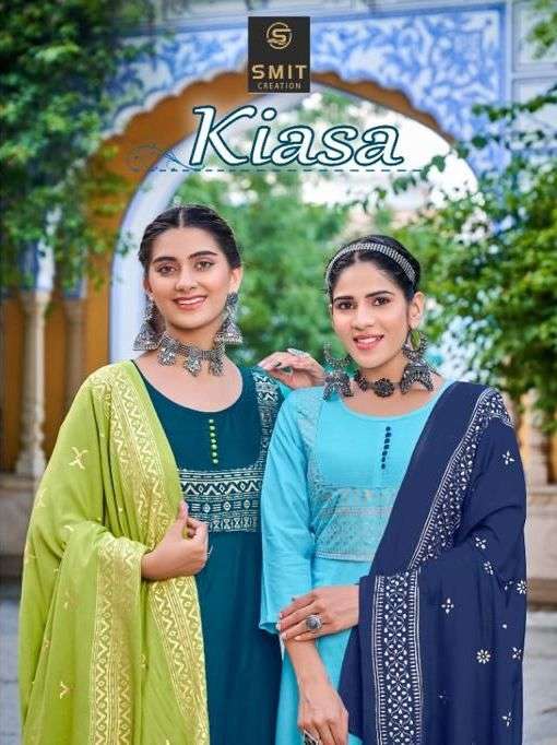  kiasa vol-3 by smit creation rayon designer kurtis catalogue manufacturer surat 