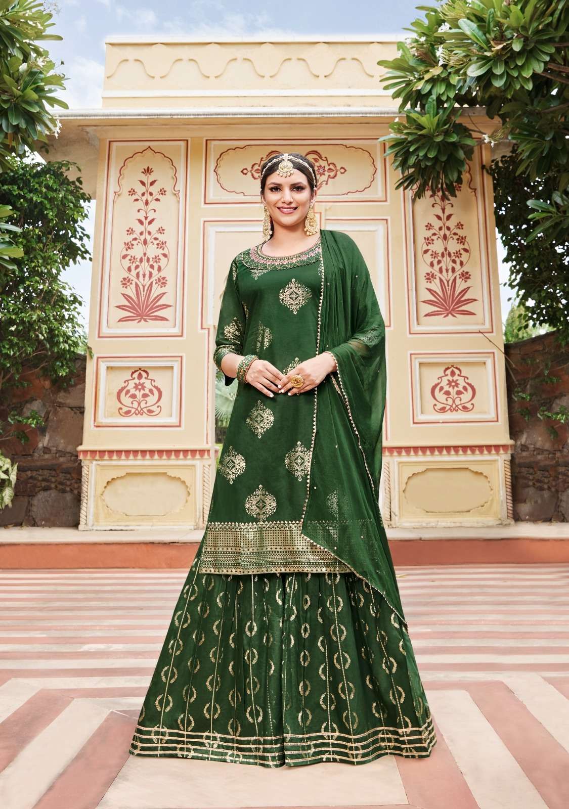 maan vol-2 by kajal style exclusive designer kurti with sharara catalogue online market surat 