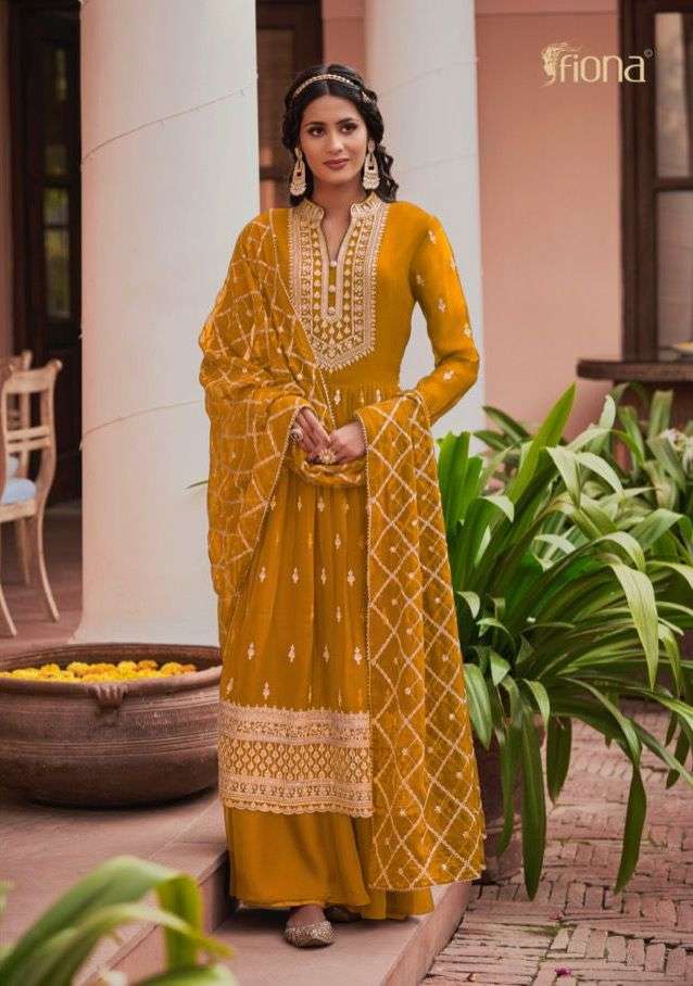 Georgette MIX COLOR Designer Fiona Zara First Look Salwar Kameez