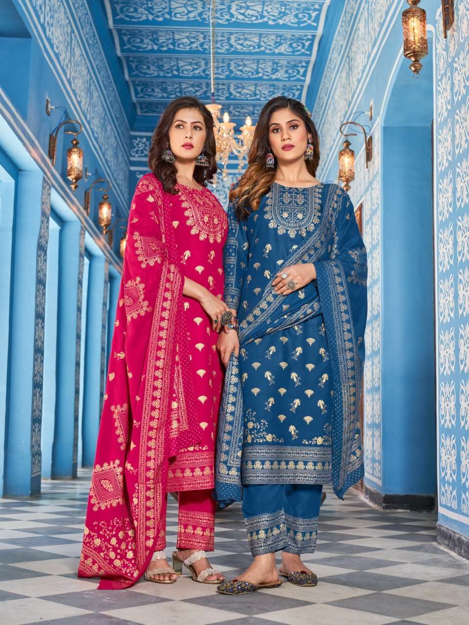 nykaa vol-8 by banwery heavy rayon designer top bottom with dupatta catalogue wholesale price surat 