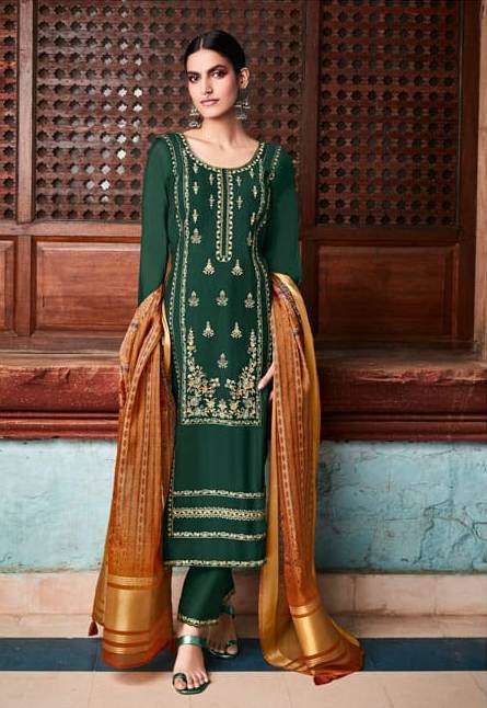samreen by tzu roman silk fancy silk kurtis bottom with duptta set wholesale price 