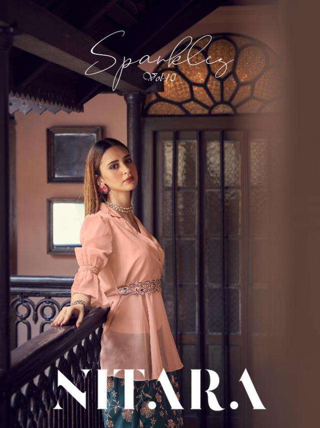 sparkles vol-10 by nitara stylish look designer kurtis catalogue online dealer surat 