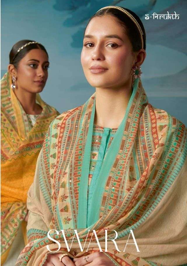 swara by s-nirukth cotton print with work designer salwar kameez catalogue online wholesaler surat 