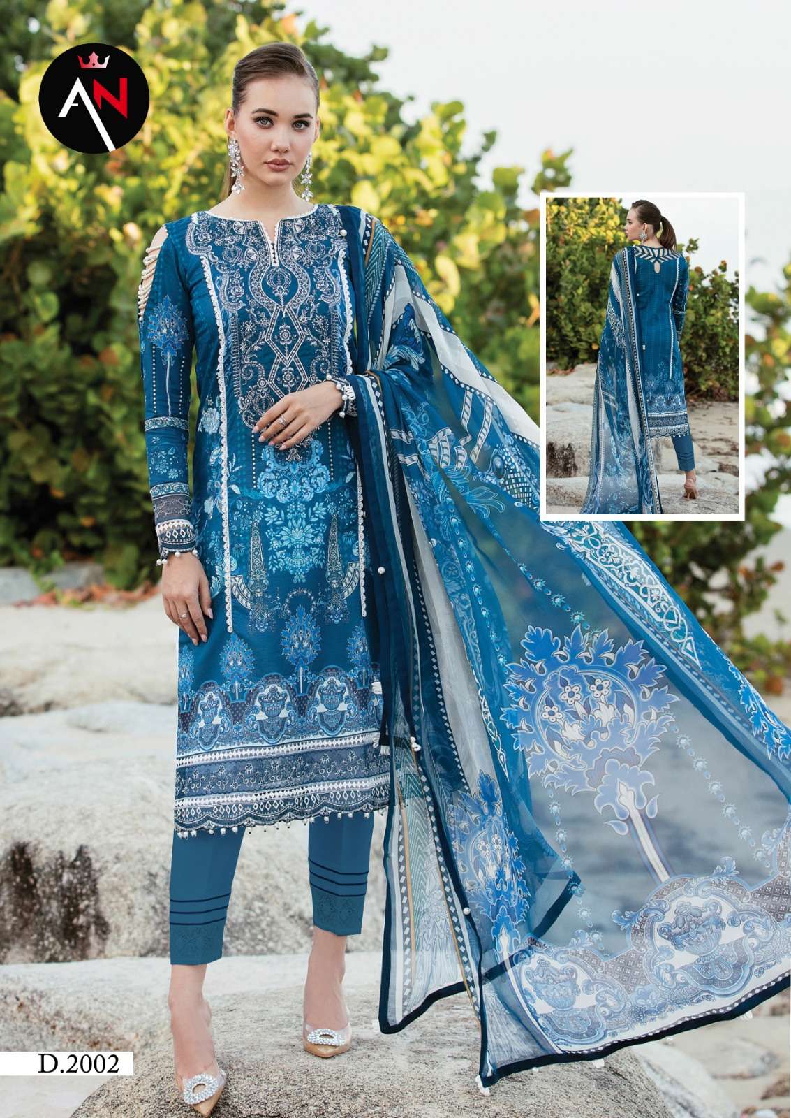 asifa nabeel vol-2 by asifa nabel pure cotton designer pakistani salwar suits catalogue collection 2023 