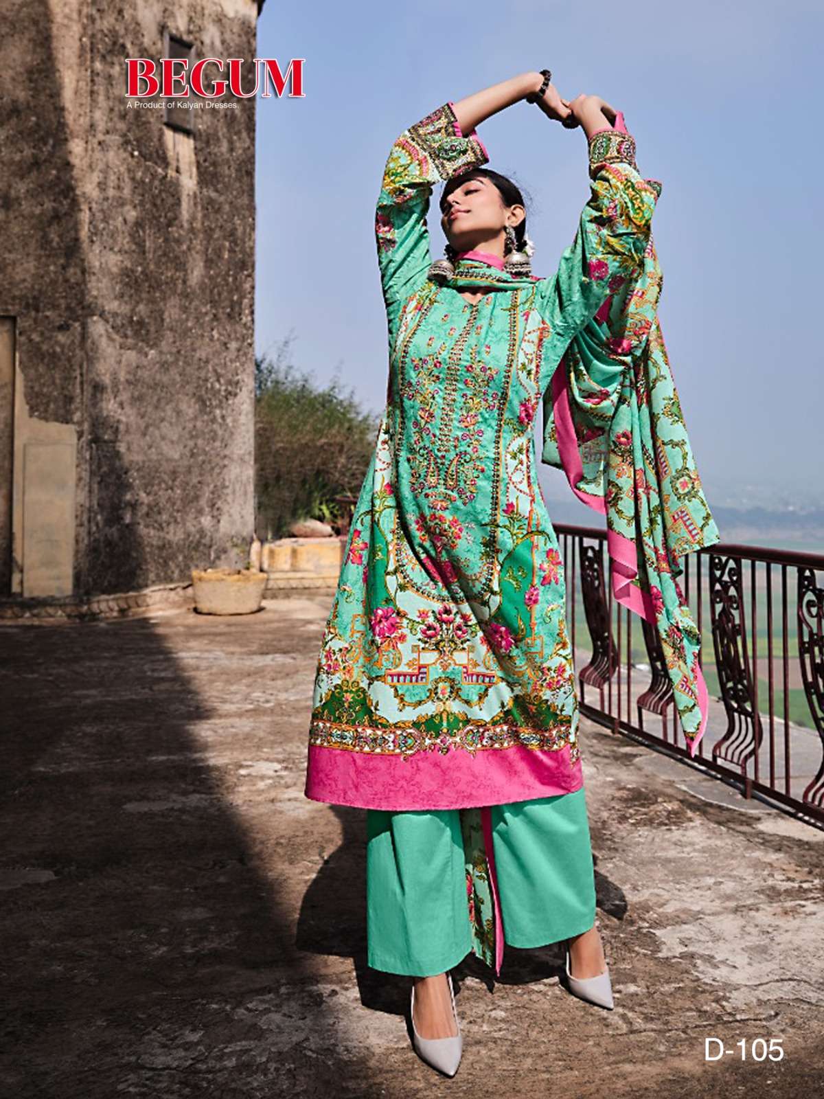 begum vol-1 by kalyan pure cotton designer salwar kameez catalogue wholesale price surat