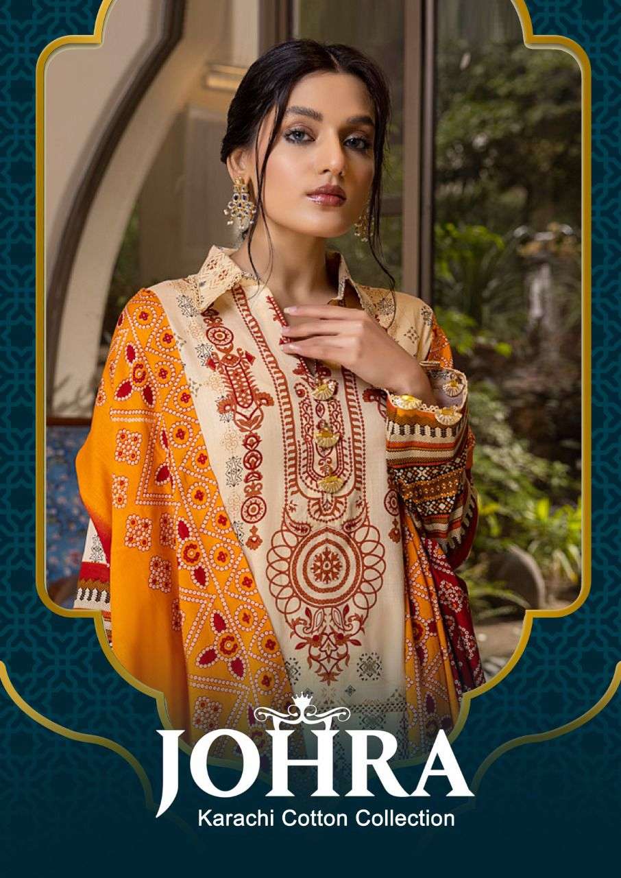 johra by kf designer pure heavy cotton designer salwar suits catalogue manufacturer surat 