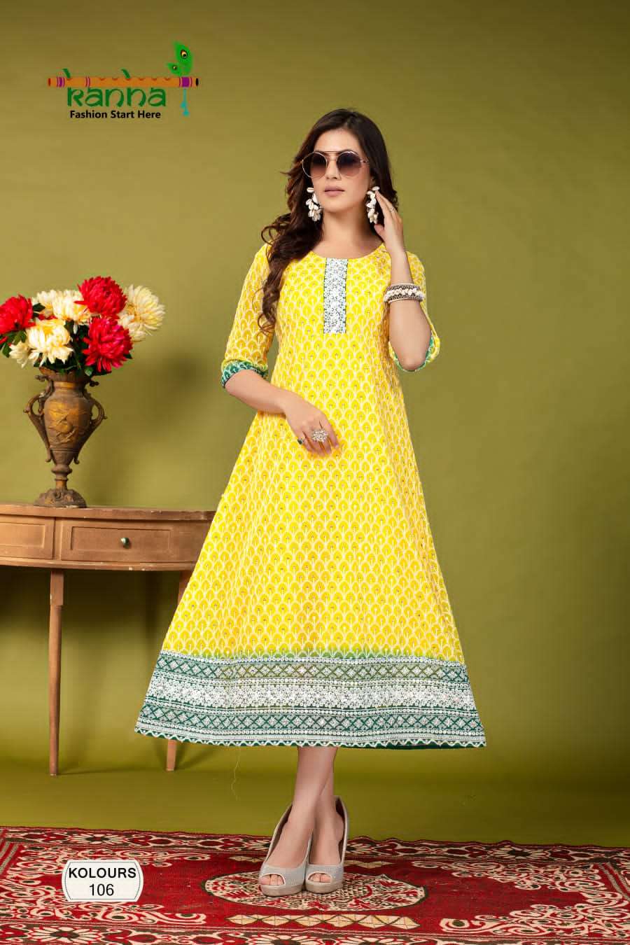 kolours by kanha long kurtis catalogue online supplier surat