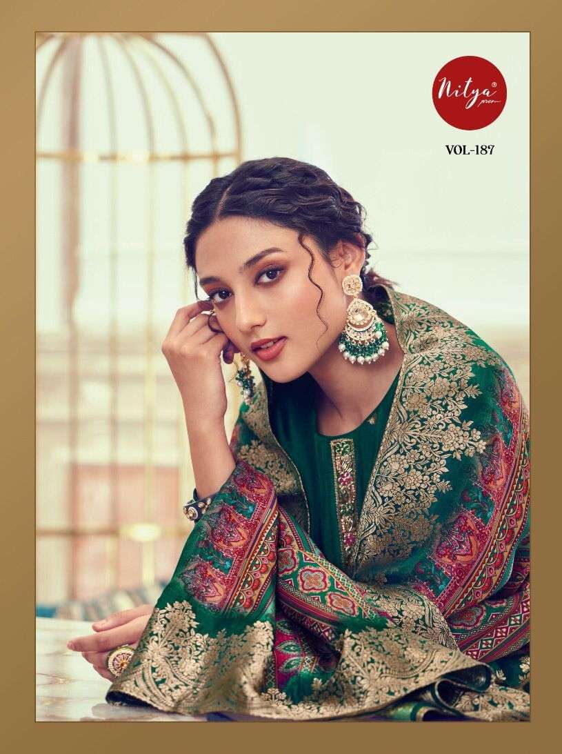nitya vol-187 by lt fabrics indian designer salwar kameez catalogue manufacturer surat 