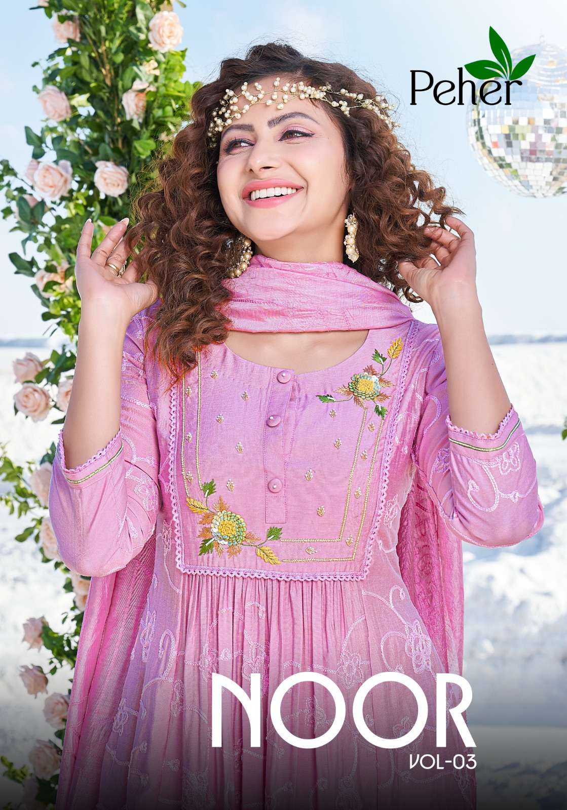noor vol-3 by peher exclusive designer kurtis catalogue wholesale price surat