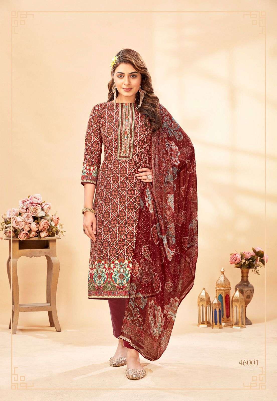 punjabi kudi vol-46 by shiv gori silk mills indonesia cotton designer salwar kameez surat 