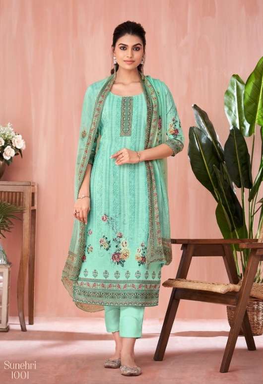 sunehri by leela unstich designer dress material catalogue online market surat