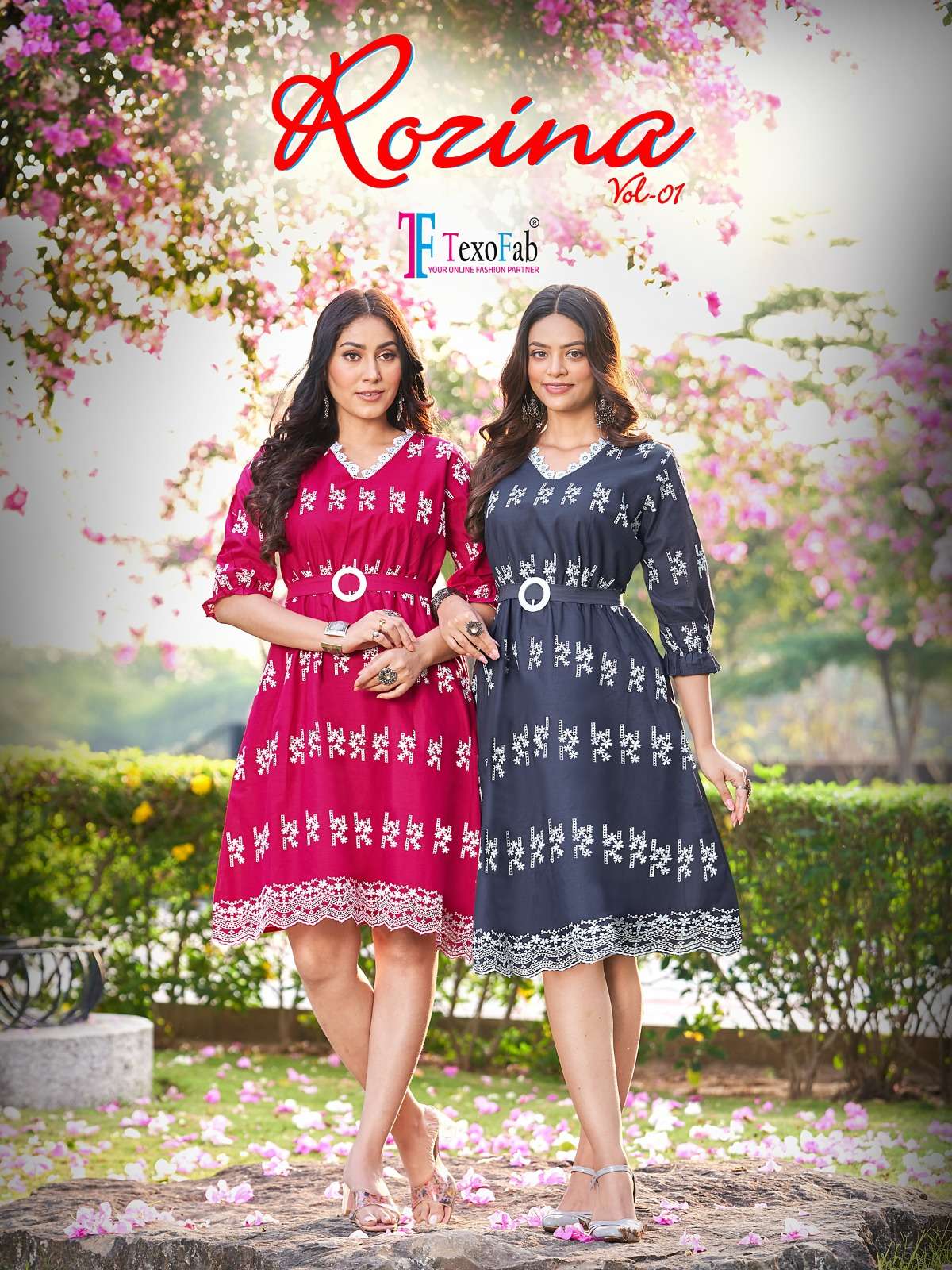 texofab rozina vol 1 1001-1004 series fancy cotton exclusive catalogue online dealer surat 