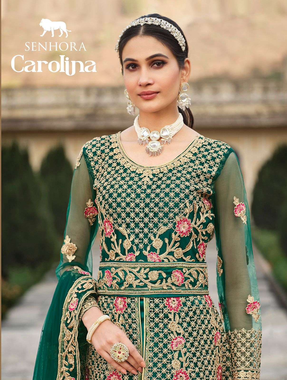 carolina by senhora eid special party wear net with embroidered salwar kameez wholesale price surat