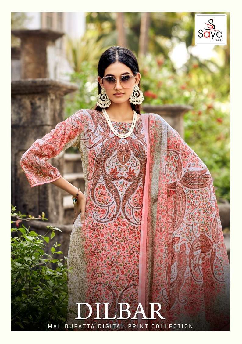 dilbar by saya suits pure cotton designer salwar kameez catalogue design 2023