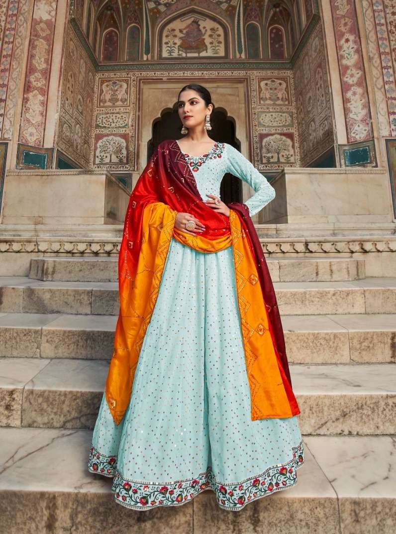 flory vol-30 by shubhkala exclusive designer readymade designer gown with dupatta catalogue manufacturer surat 