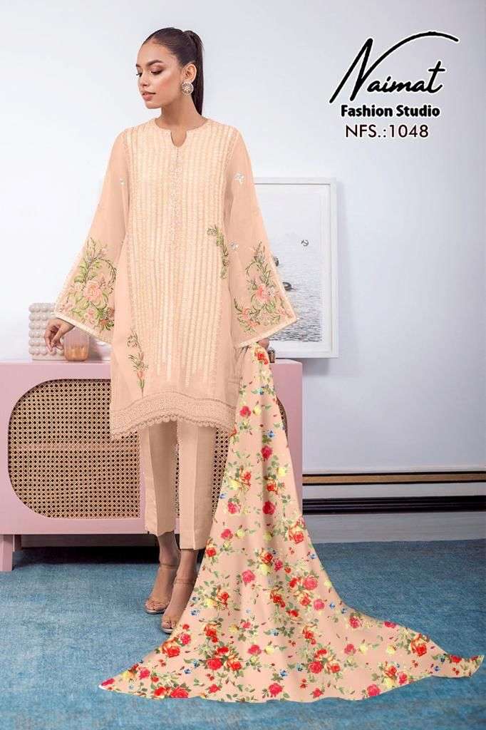 naimat fashion studio 1048 new colours ready to wear georgette designer pakistani catalogue surat 