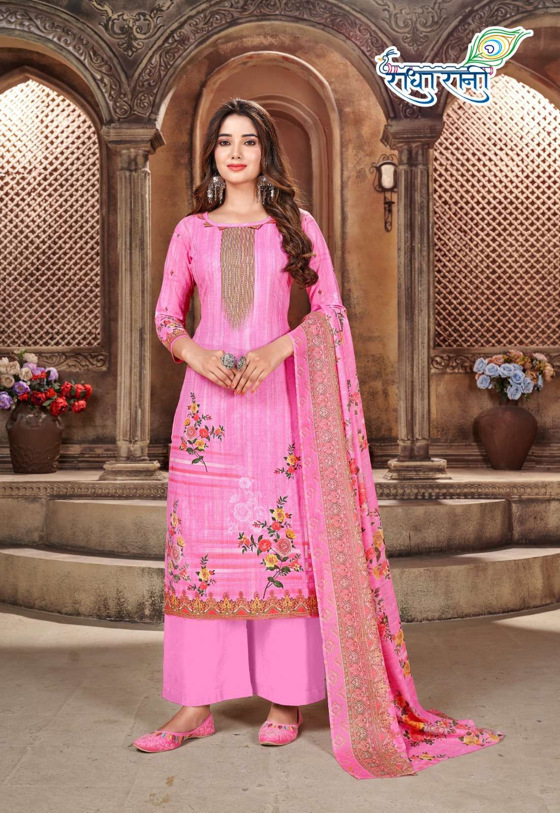 ruhaniyat by radharani pure cotton designer salwar kameez catalogue manufacturer surat 