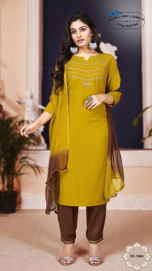 Buy Yellow Georgette Skirt Look Stylish Designer Kurti (Yellow, 42) at  Amazon.in
