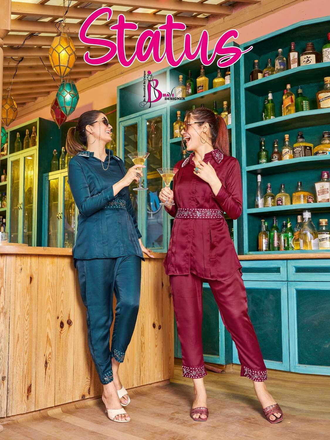 status by bhavi designer fancy look designer readymade dress latest catalogue design 2023