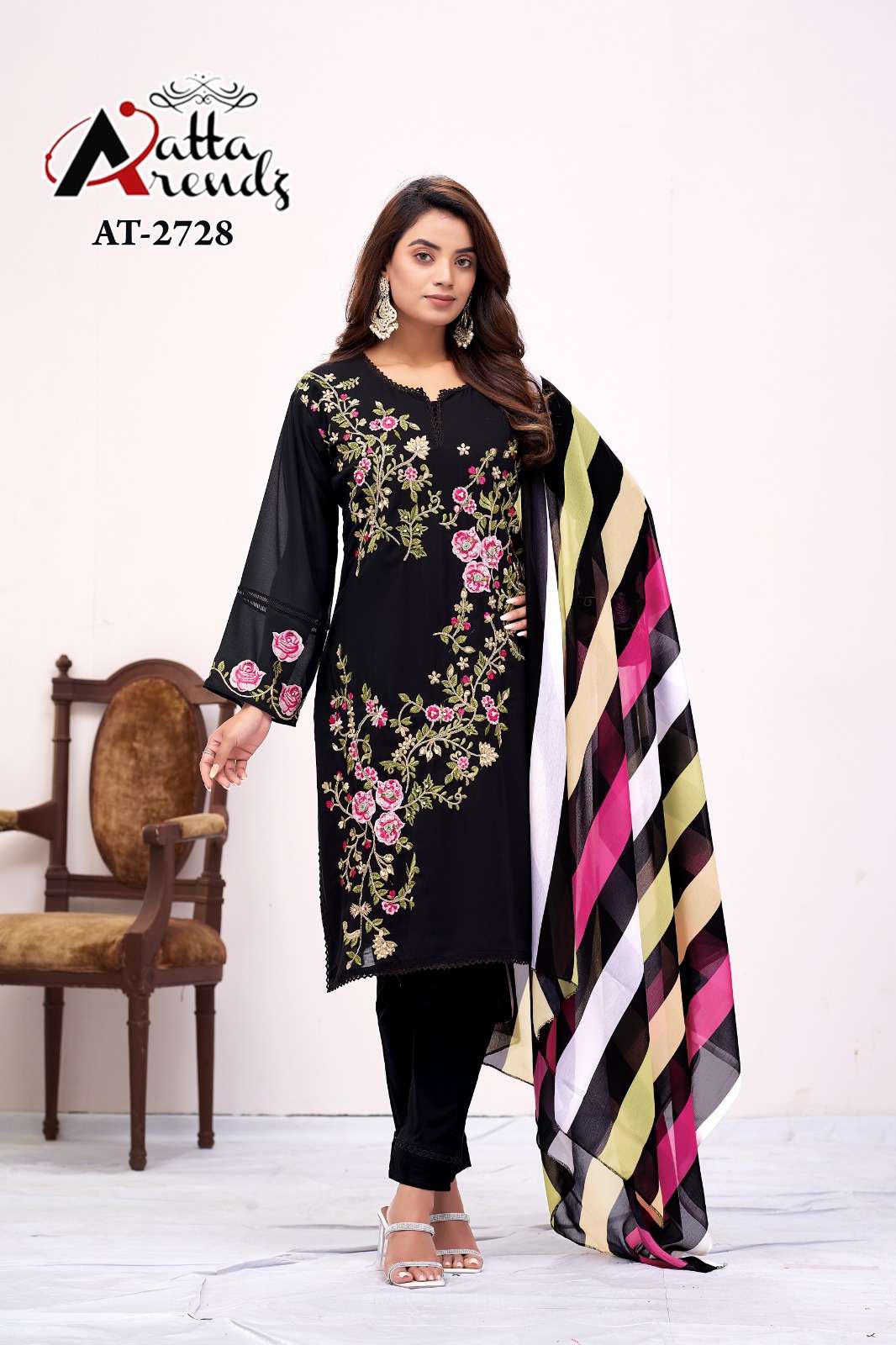 atta trendz 2728 series stylish look designer pakistani salwar suits design 2023