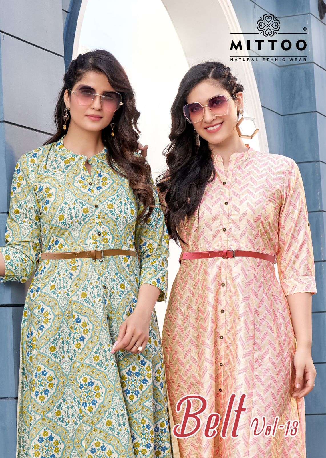 Striped Green Designer Ladies Long Kurti With Belt, Size: M at Rs 690 in  Vadodara