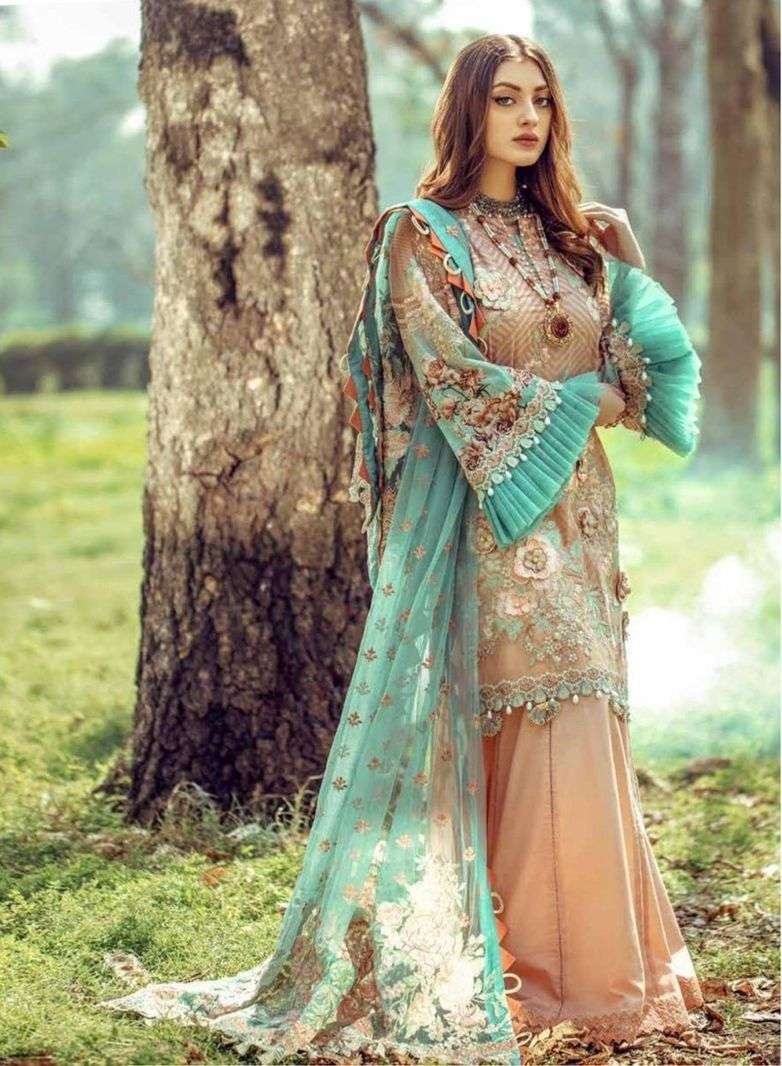 floral digital lawn vol-1 by adans libas fancy designer pakistani salwar suits catalogue manufacturer in surat