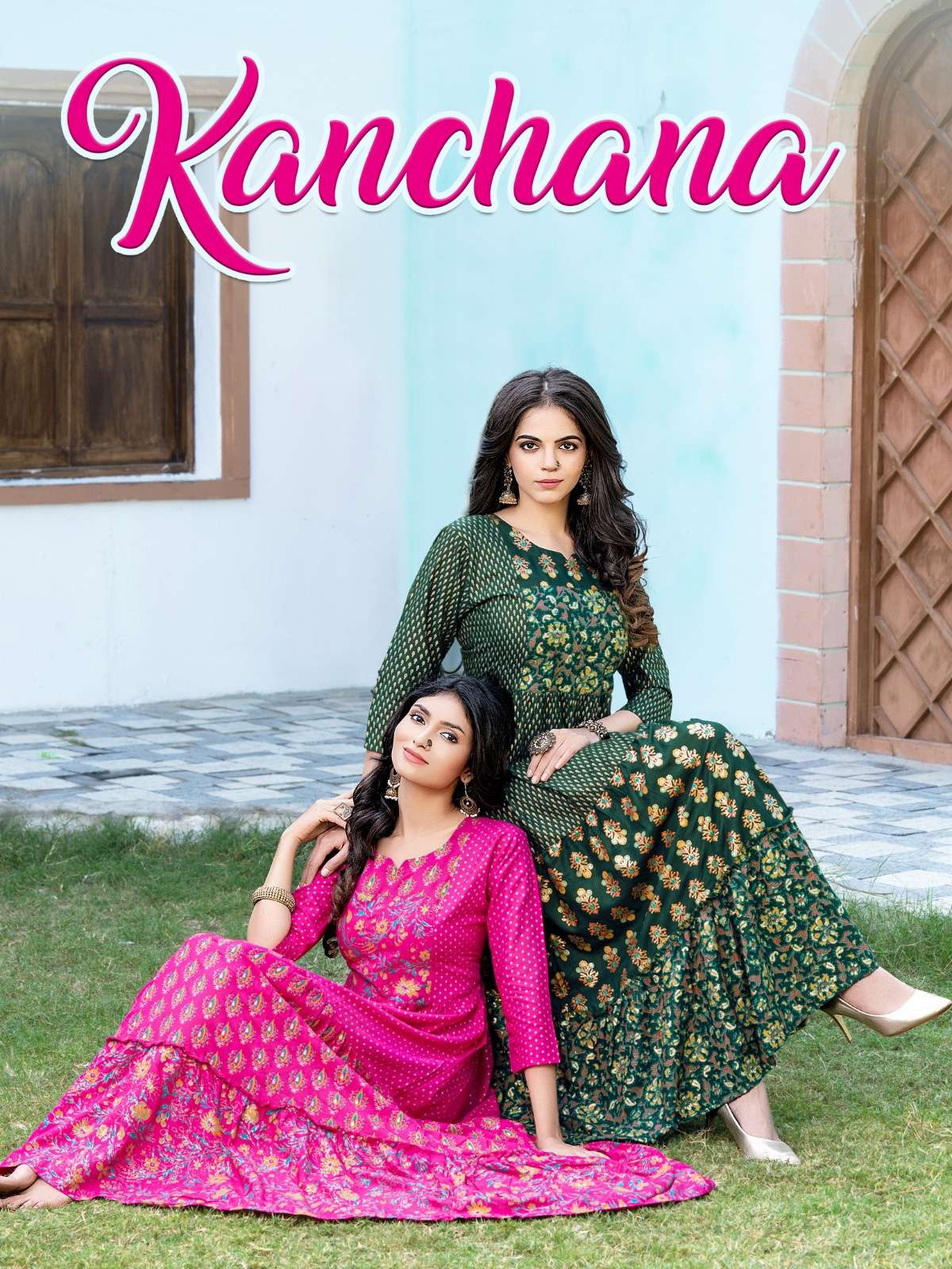 kanchana banwery 101-108 designer reyon sulb casual wear kurti wholesale dealer surat 