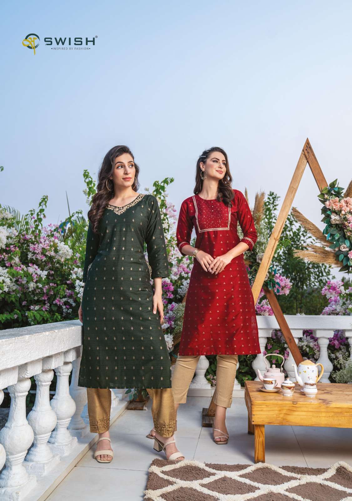 nura vol-3 by swish fancy look designer kurtis catalogue collection 2023 