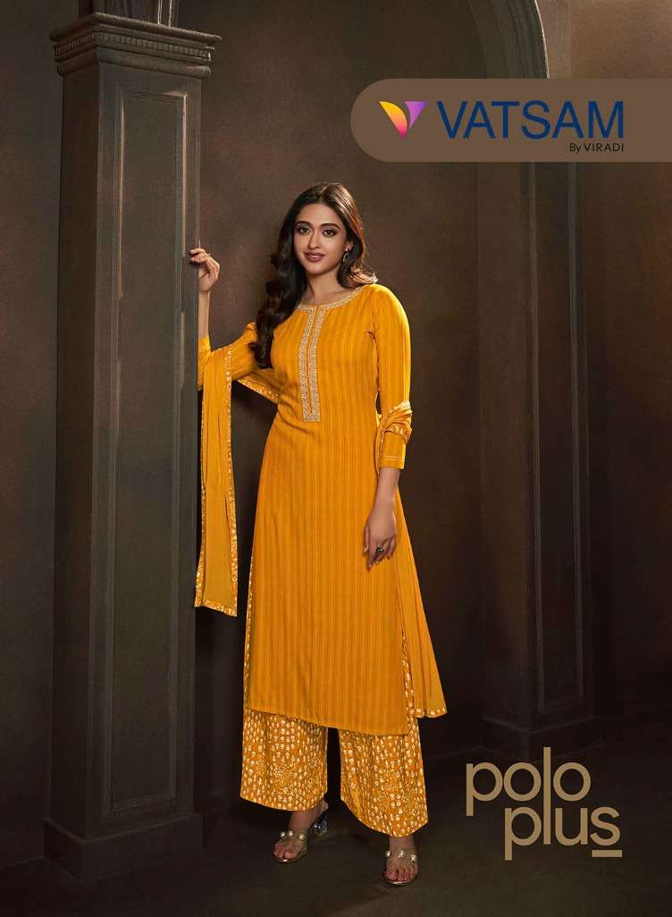 polo plus by vatsam rayon embroidered Wholesale Kurti Bottom Dupatta catalog in Surat