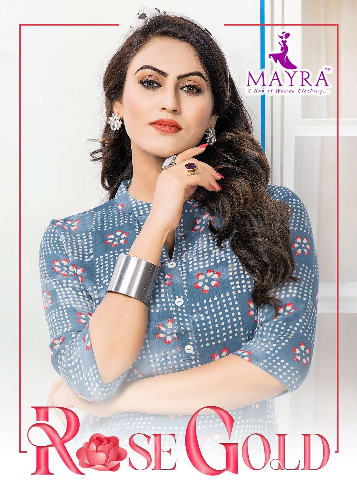rose gold by mayra fancy designer short tops catalogue design 2023 