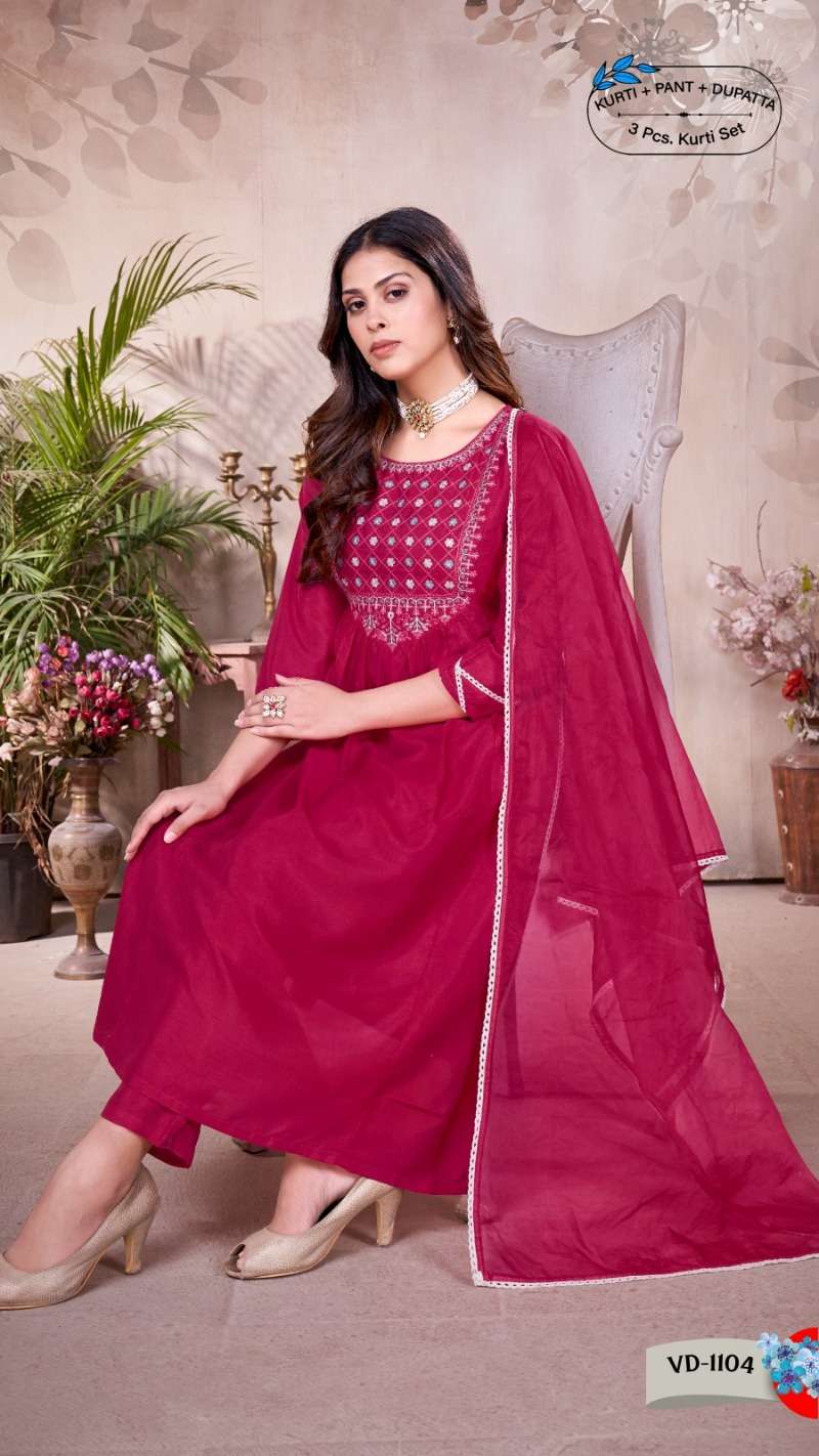 saar by vedya readymade designer top bottom with dupatta catalogue manufacturer surat 