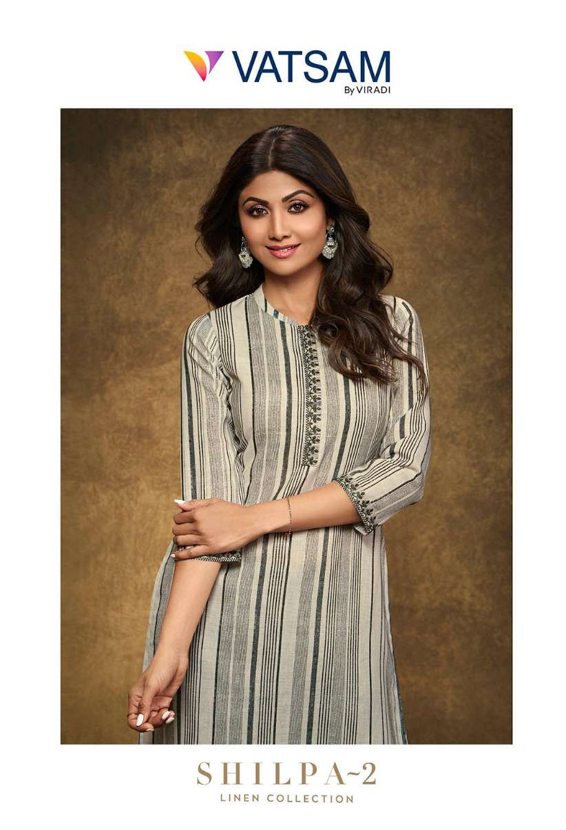 vatsam by viradi designer shilpa-2 linen digital printed unstich kurtis wholesale price surat