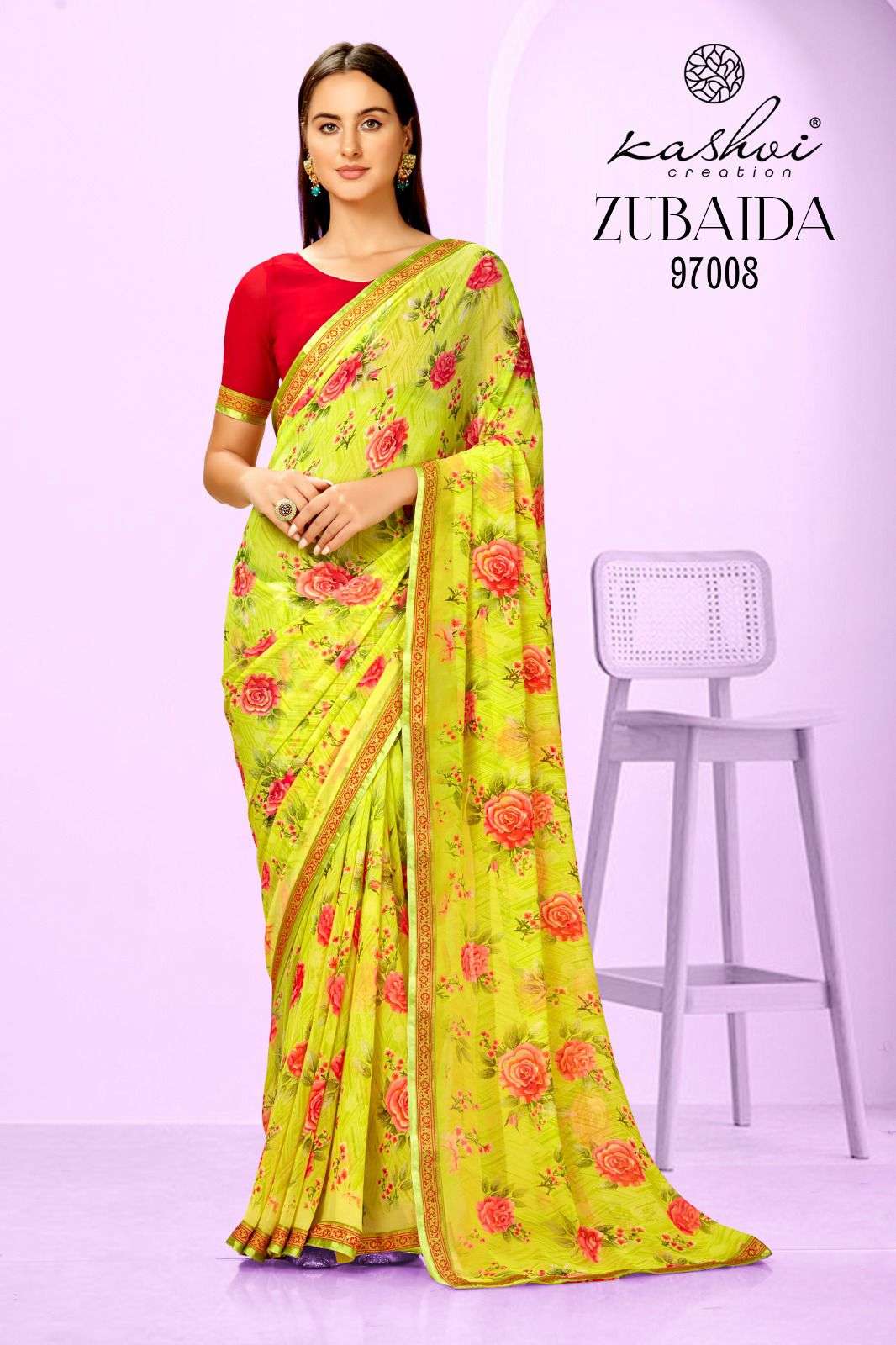 zubaida by kashvi creation daily uses designer saree catalogue online dealer surat