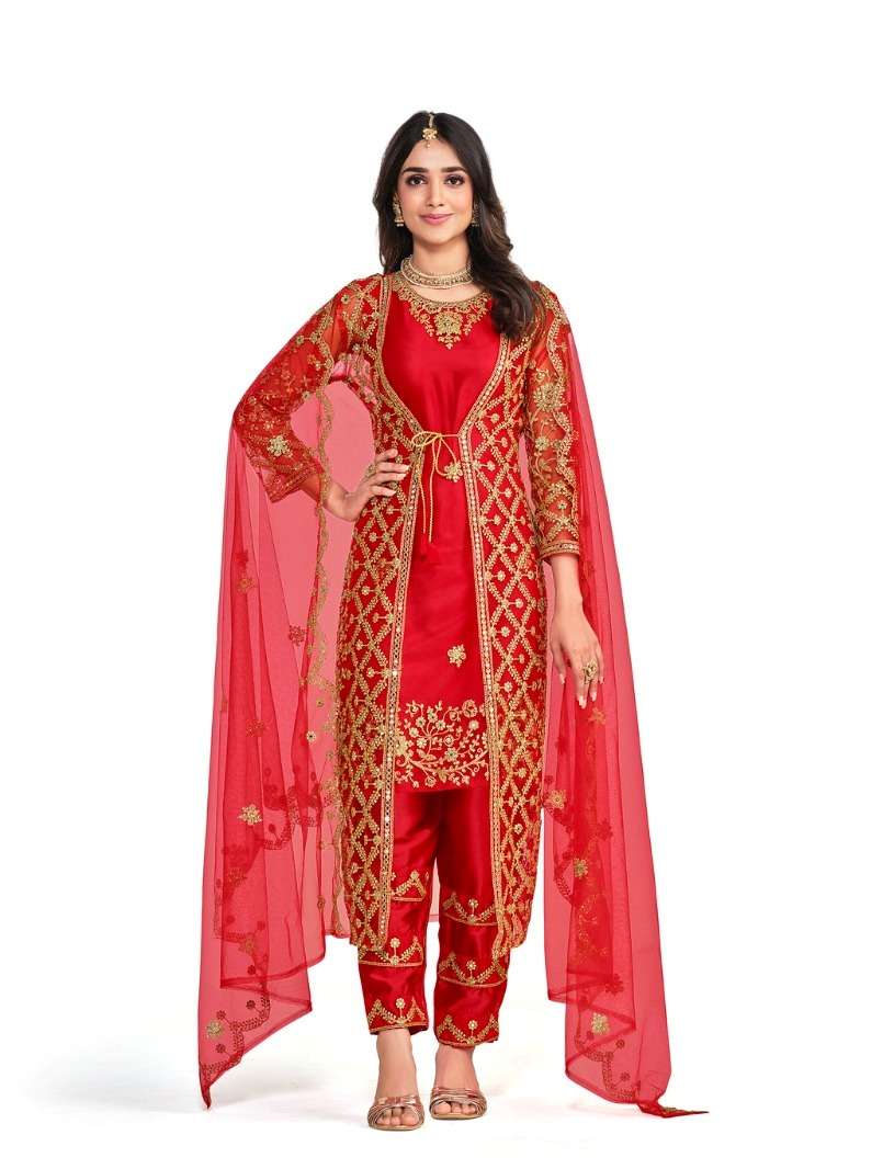 mirror vol-15 by shreematee fashion butterfly net designer party wear salwar suits catalogue design 2023