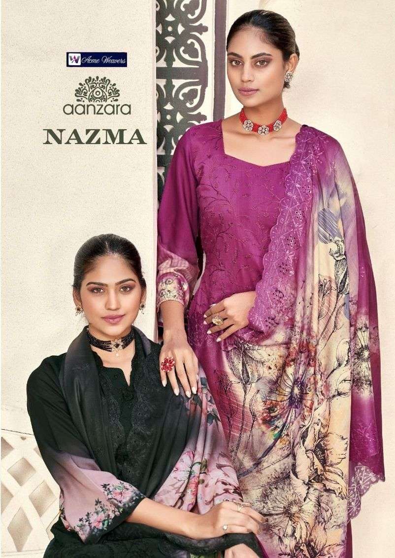 nazma by acme weavers exclusive designer salwar suits online price surat