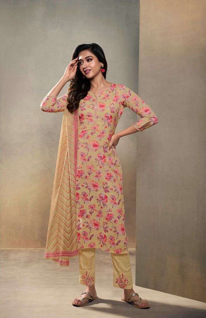 refresh by vatsam linen digital print designer dress catalogue wholesale price surat