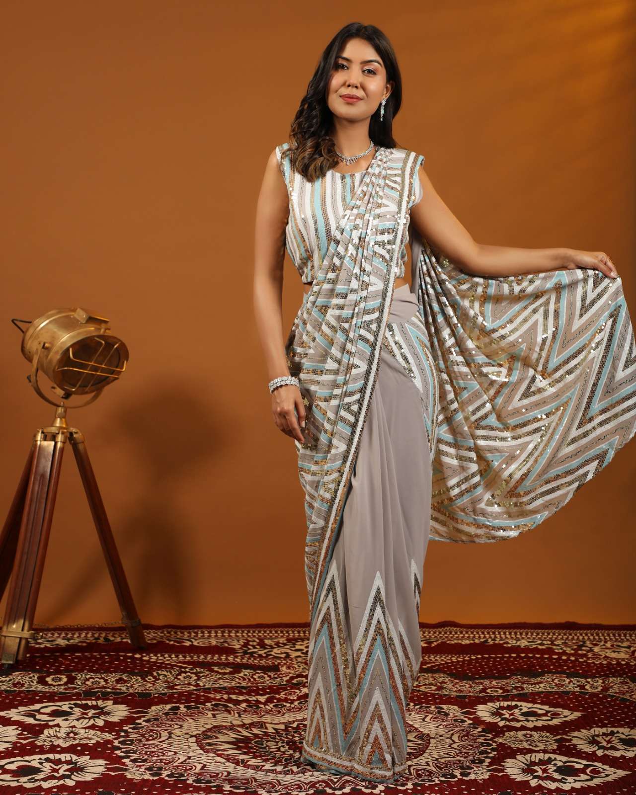 amoha trendz 255 series readyamde designer saree party wear wholesale dealer surat