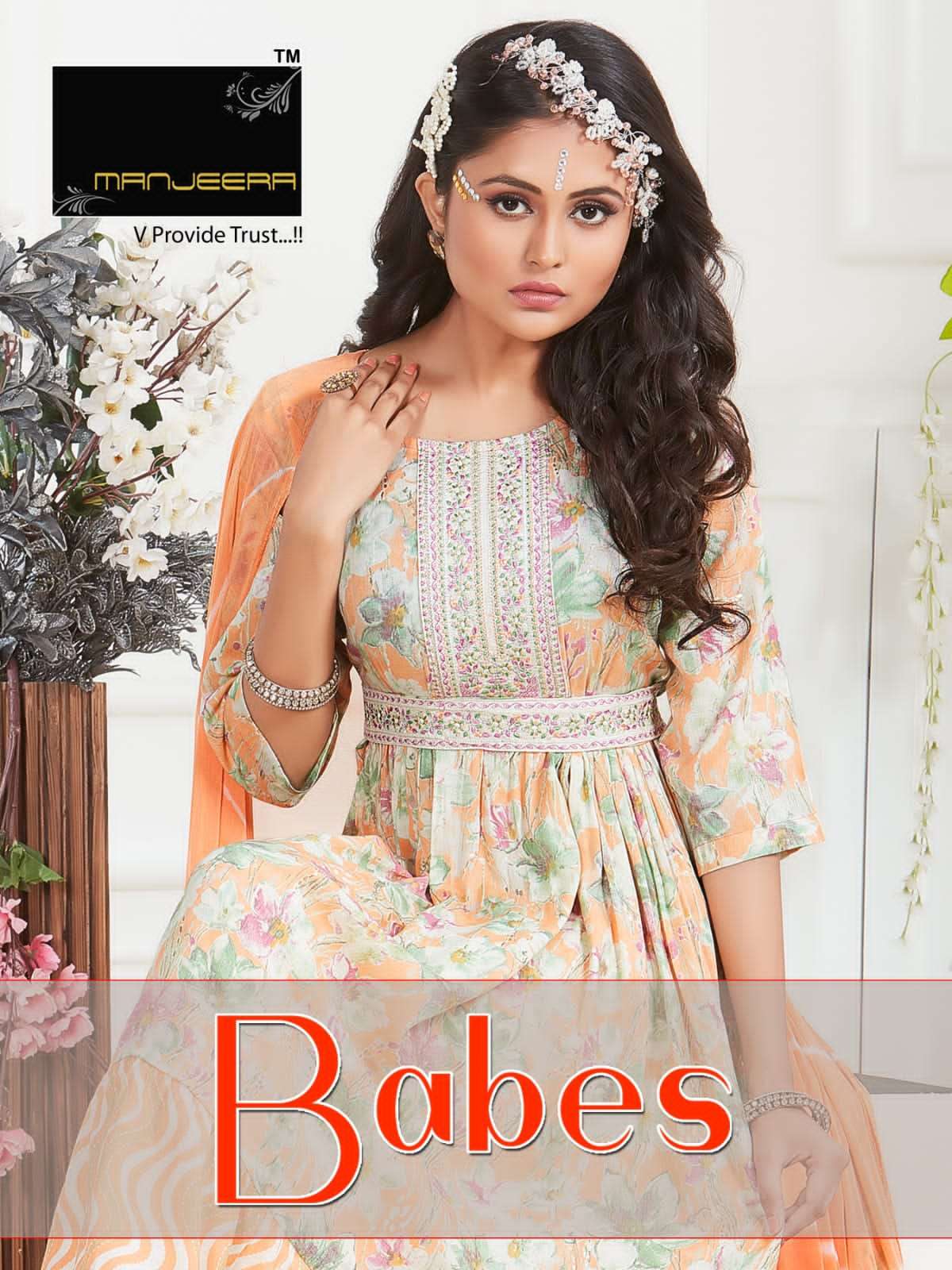 babes 01-06 series by manjeera printed designer kurtis catalogue wholesaler surat