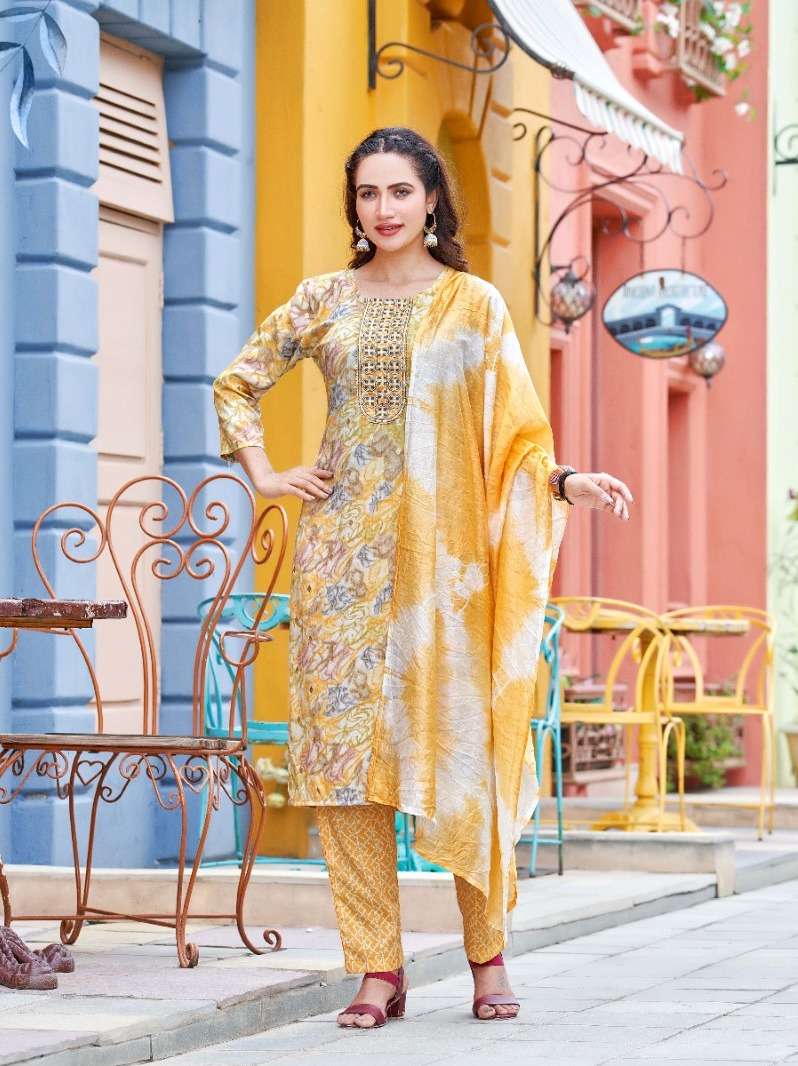 block buster vol-1 by nish trendy designer top bottom with dupatta catalogue design 2023