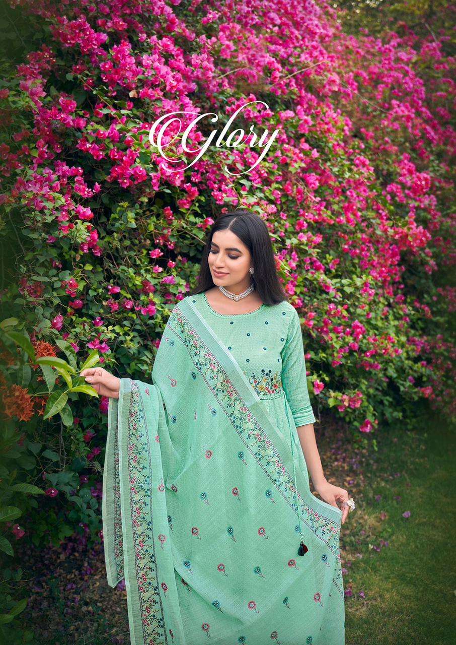 glory 1001-1004 series by vitara fashion cotton designer kurtis catalogue wholesaler surat