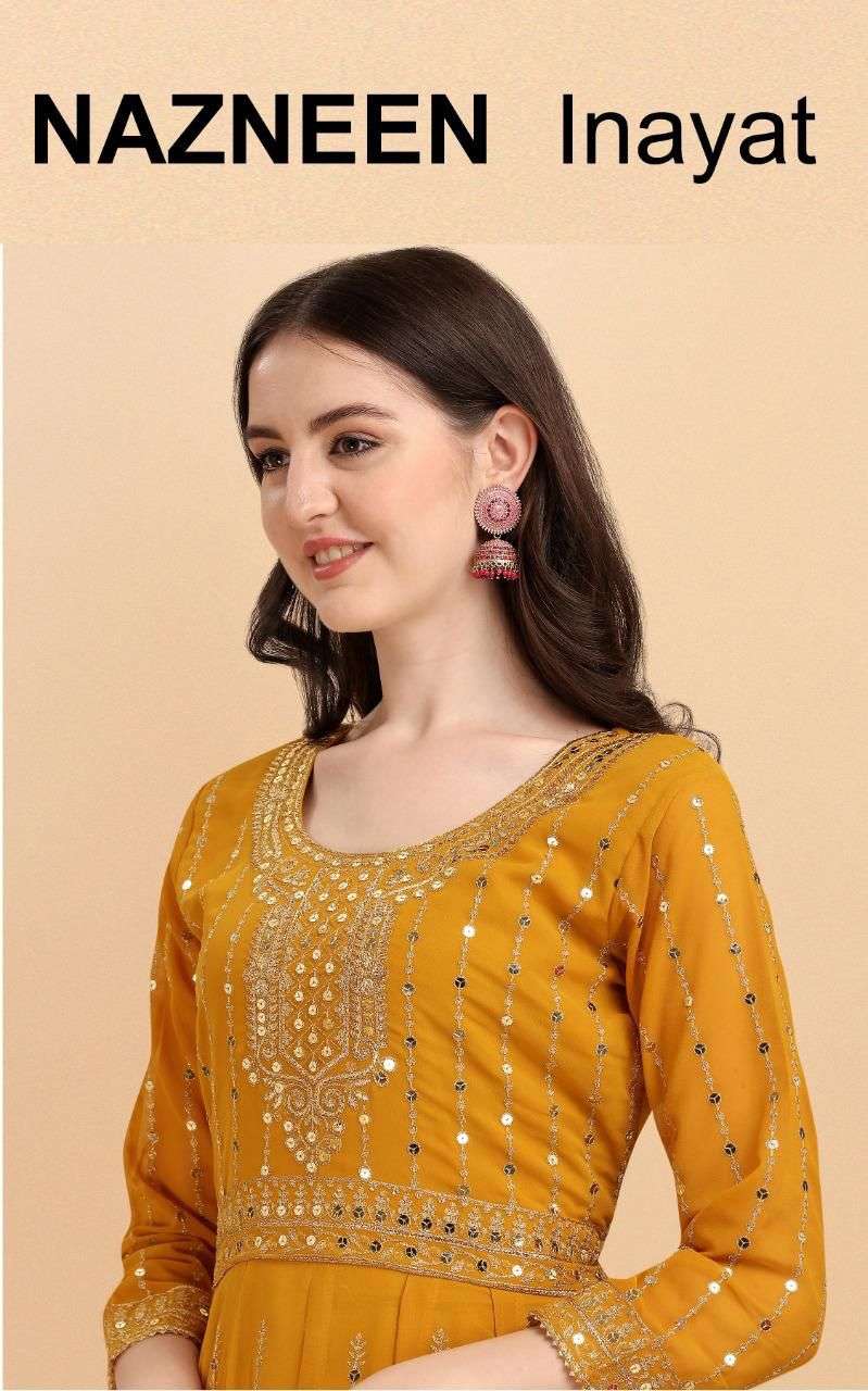 inayat 1125 series by nazneen stylish designer top and dupatta with palazo catalogue wholesale price surat