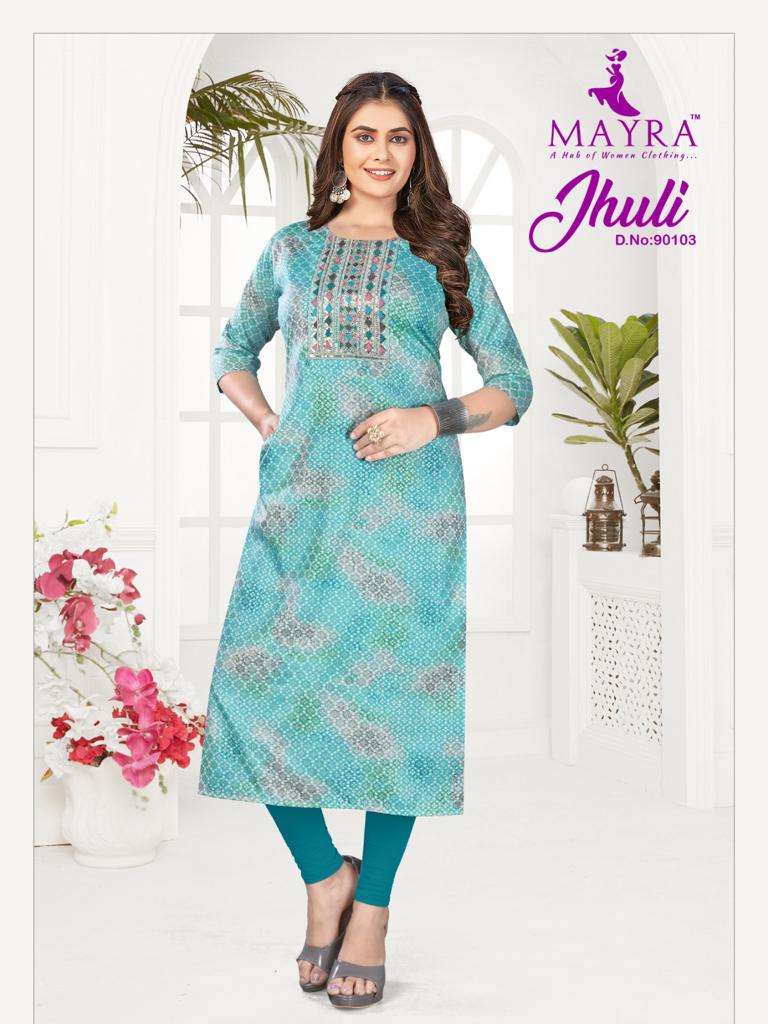 jhuli 90101-90108 series by mayra fancy designer with side pocket catalogue wholesale surat